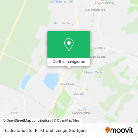 Ladestation für Elektrofahrzeuge Karte