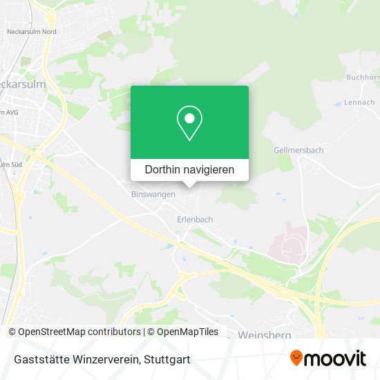 Gaststätte Winzerverein Karte