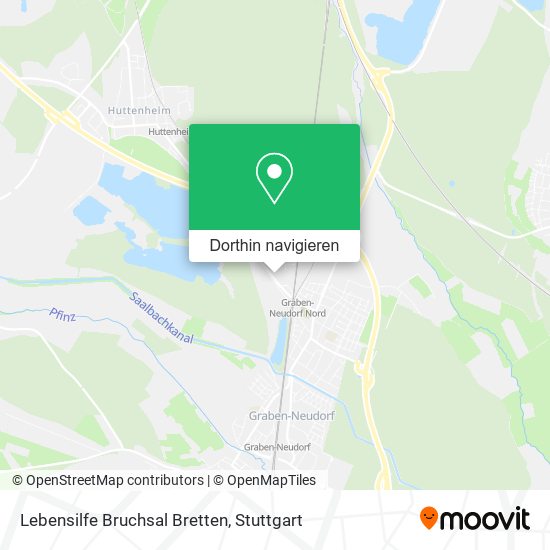 Lebensilfe Bruchsal Bretten Karte