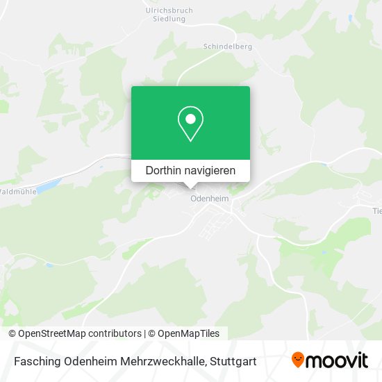 Fasching Odenheim Mehrzweckhalle Karte