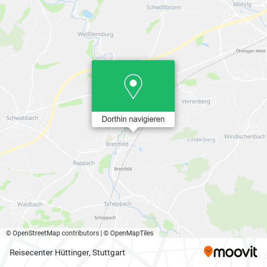 Reisecenter Hüttinger Karte