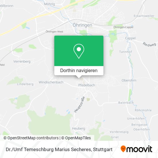 Dr. / Umf Temeschburg Marius Secheres Karte