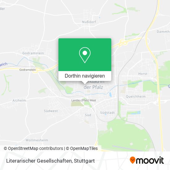 Literarischer Gesellschaften Karte