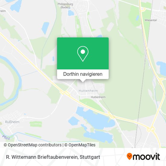 R. Wittemann Brieftaubenverein Karte