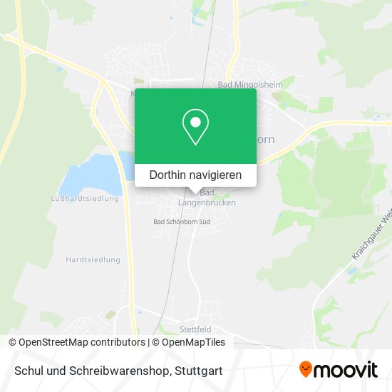 Schul und Schreibwarenshop Karte