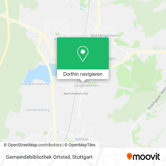 Gemeindebibliothek Ortsteil Karte