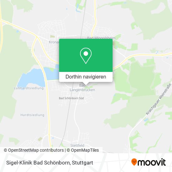 Sigel-Klinik Bad Schönborn Karte