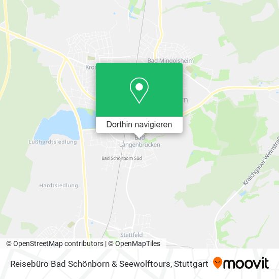Reisebüro Bad Schönborn & Seewolftours Karte