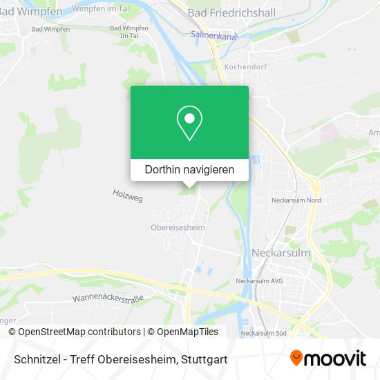 Schnitzel - Treff Obereisesheim Karte