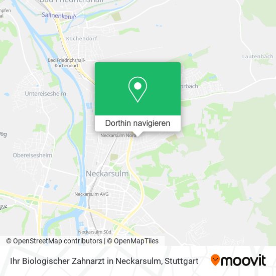 Ihr Biologischer Zahnarzt in Neckarsulm Karte