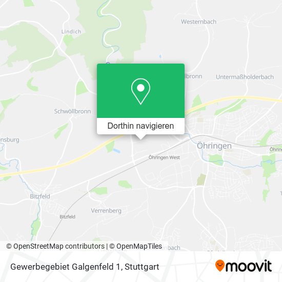 Gewerbegebiet Galgenfeld 1 Karte
