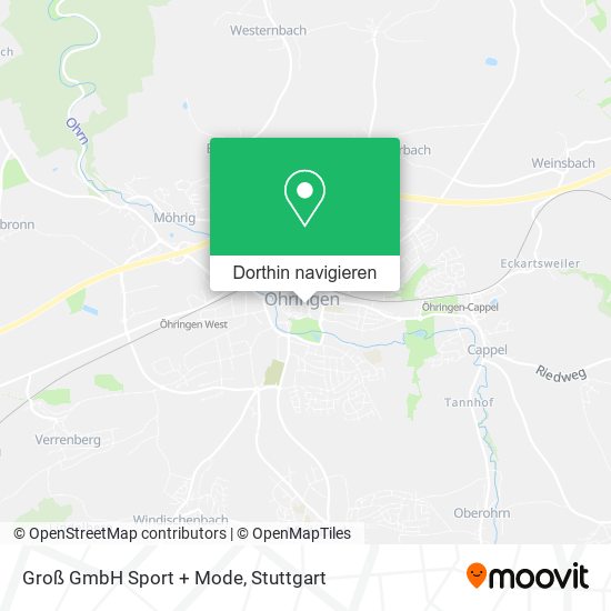 Groß GmbH Sport + Mode Karte
