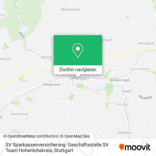 SV Sparkassenversicherung: Geschäftsstelle SV Team Hohenlohekreis Karte