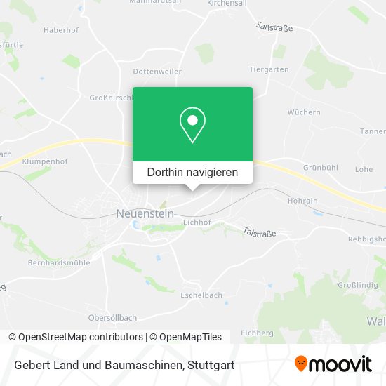 Gebert Land und Baumaschinen Karte