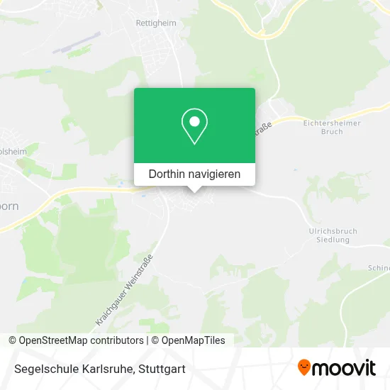 Segelschule Karlsruhe Karte