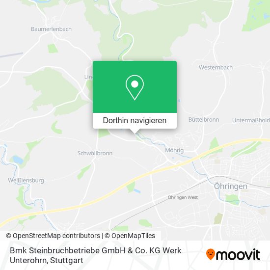 Bmk Steinbruchbetriebe GmbH & Co. KG Werk Unterohrn Karte