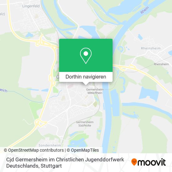 Cjd Germersheim im Christlichen Jugenddorfwerk Deutschlands Karte