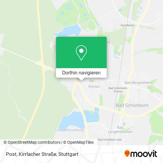 Post, Kirrlacher Straße Karte