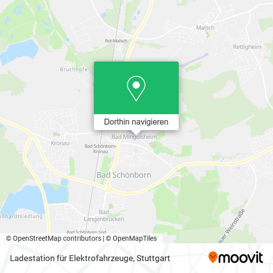 Ladestation für Elektrofahrzeuge Karte