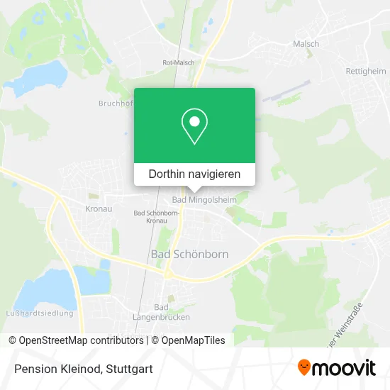 Pension Kleinod Karte