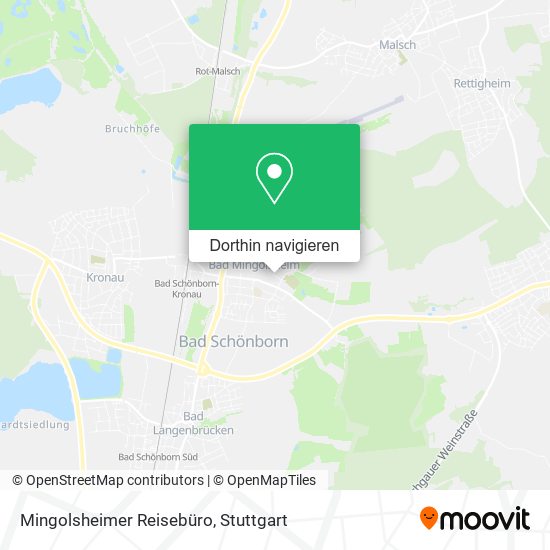 Mingolsheimer Reisebüro Karte