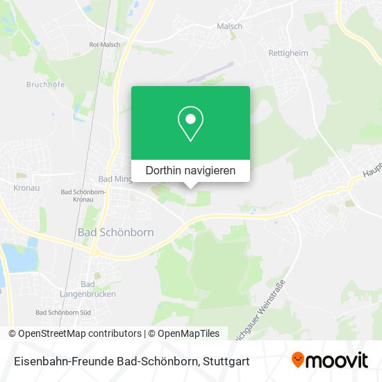 Eisenbahn-Freunde Bad-Schönborn Karte