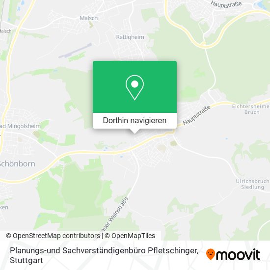 Planungs-und Sachverständigenbüro Pfletschinger Karte