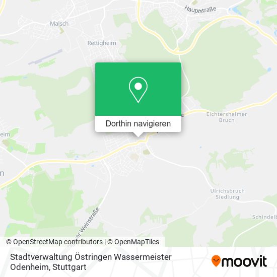 Stadtverwaltung Östringen Wassermeister Odenheim Karte