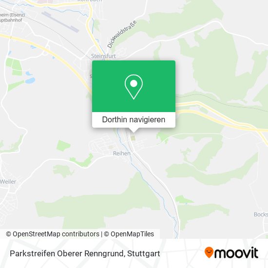 Parkstreifen Oberer Renngrund Karte