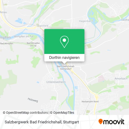 Salzbergwerk Bad Friedrichshall Karte