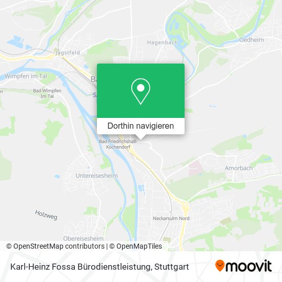 Karl-Heinz Fossa Bürodienstleistung Karte