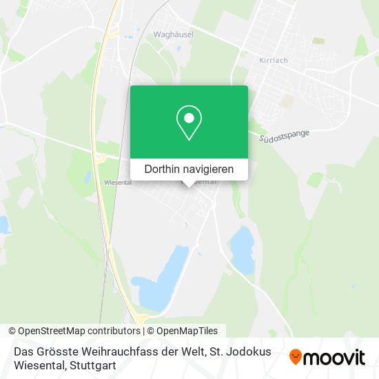 Das Grösste Weihrauchfass der Welt, St. Jodokus Wiesental Karte