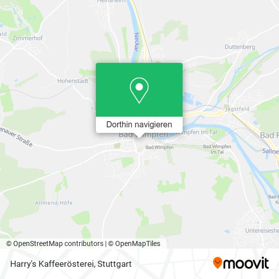 Harry's Kaffeerösterei Karte