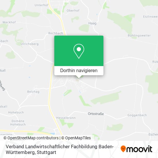 Verband Landwirtschaftlicher Fachbildung Baden-Württemberg Karte