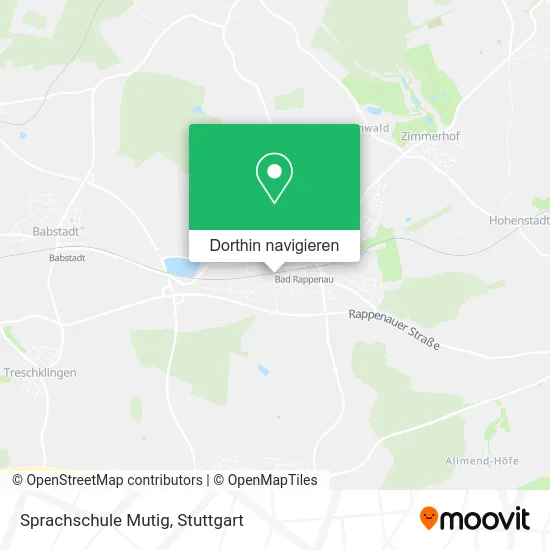 Sprachschule Mutig Karte