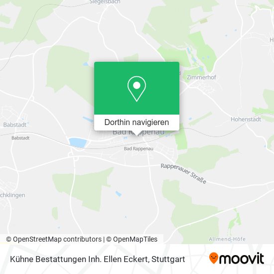 Kühne Bestattungen Inh. Ellen Eckert Karte