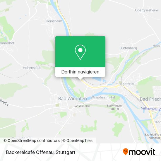 Bäckereicafé Offenau Karte