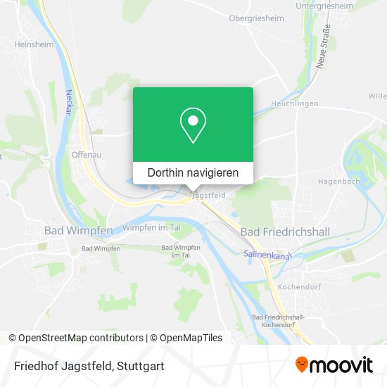 Friedhof Jagstfeld Karte