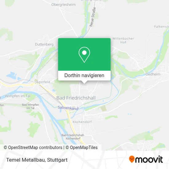 Temel Metallbau Karte