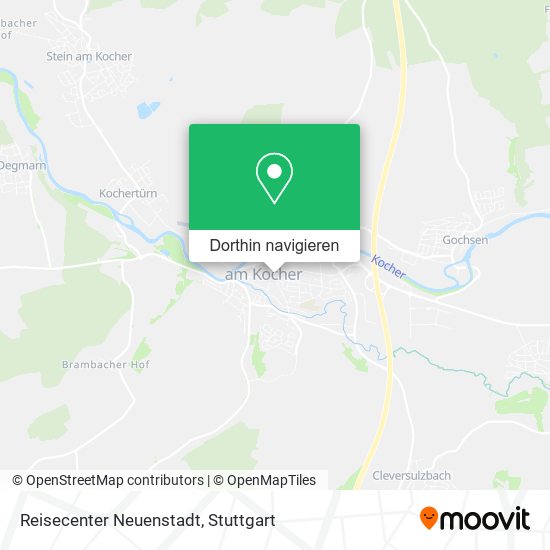 Reisecenter Neuenstadt Karte