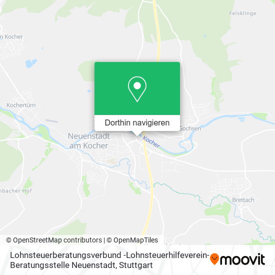 Lohnsteuerberatungsverbund -Lohnsteuerhilfeverein- Beratungsstelle Neuenstadt Karte
