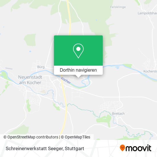 Schreinerwerkstatt Seeger Karte