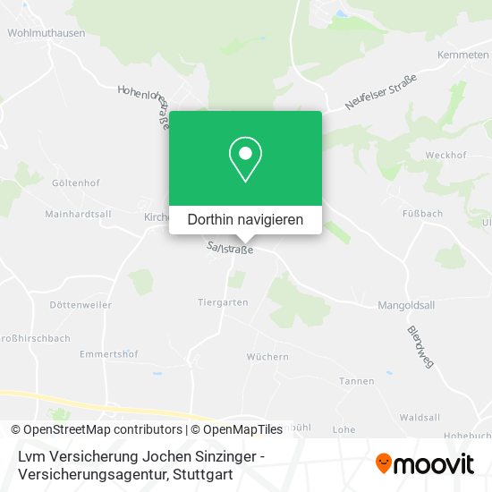 Lvm Versicherung Jochen Sinzinger - Versicherungsagentur Karte