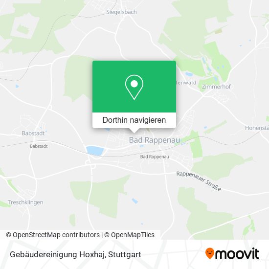 Gebäudereinigung Hoxhaj Karte