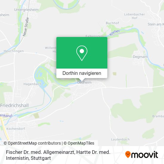 Fischer Dr. med. Allgemeinarzt, Hartte Dr. med. Internistin Karte