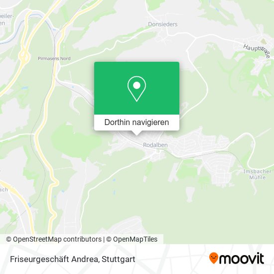Friseurgeschäft Andrea Karte