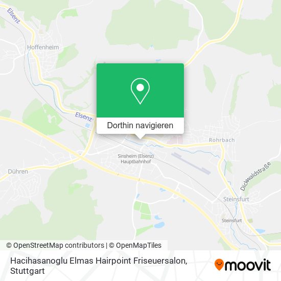 Hacihasanoglu Elmas Hairpoint Friseuersalon Karte