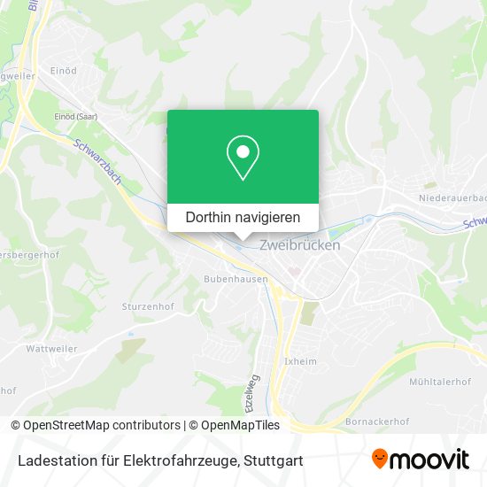 Ladestation für Elektrofahrzeuge Karte