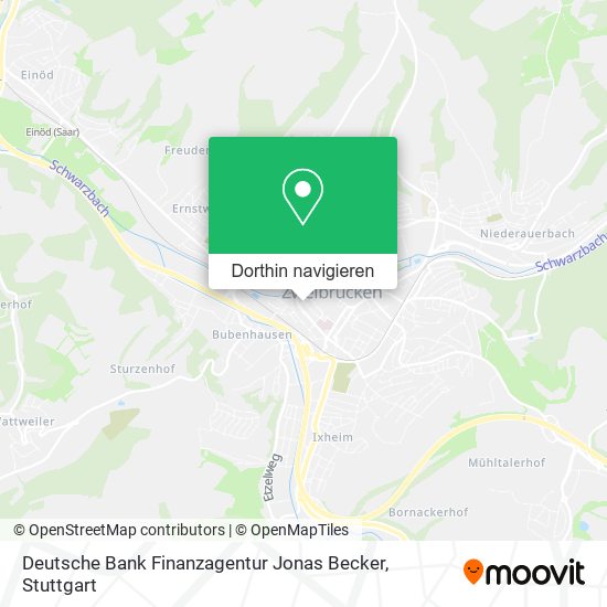 Deutsche Bank Finanzagentur Jonas Becker Karte