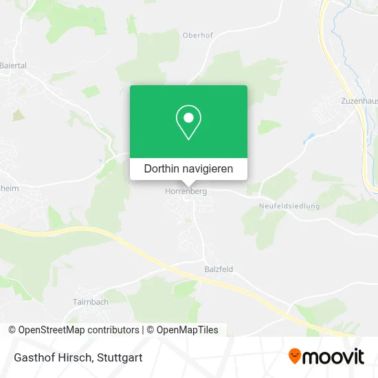 Gasthof Hirsch Karte